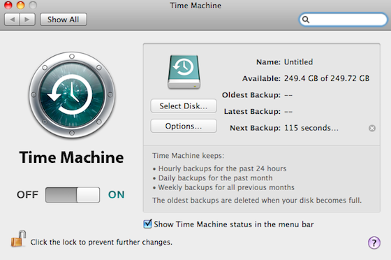 Time machine backup of Mac Devices