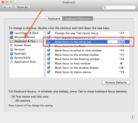 Enjoy Menus in OS X Through the Keyboard 