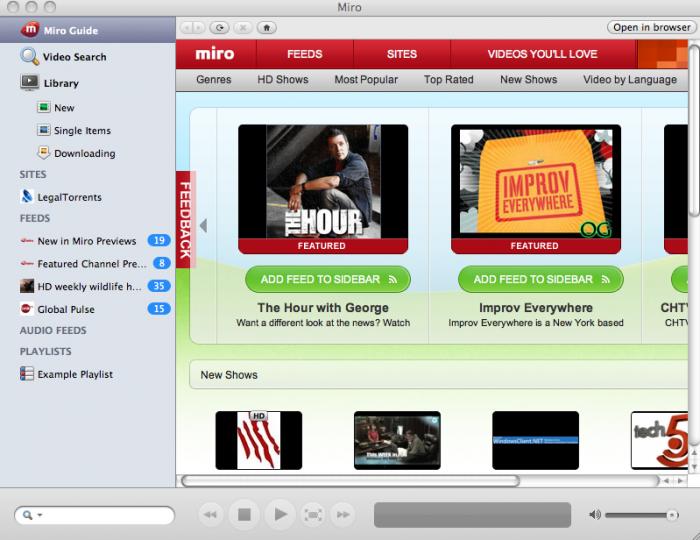 The Miro Free Best Video Converter For Mac OS X