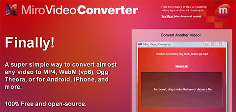 The Miro Free Best Video Converter For Mac OS X