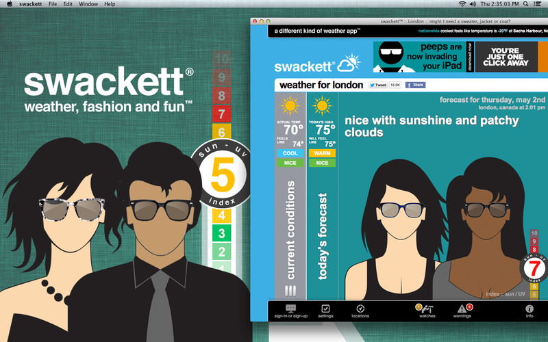 Swackett a Weather Mac App For You