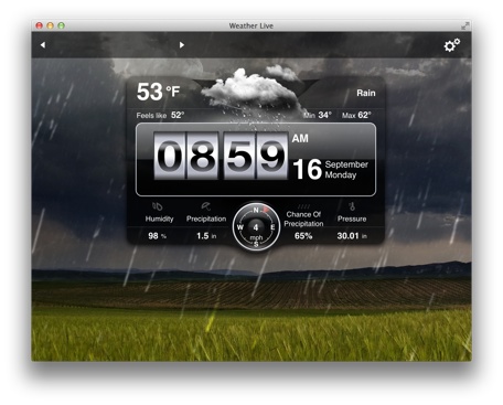 Weather Live is a weather app for your Mac