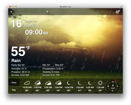 Weather Live is a weather app for your Mac