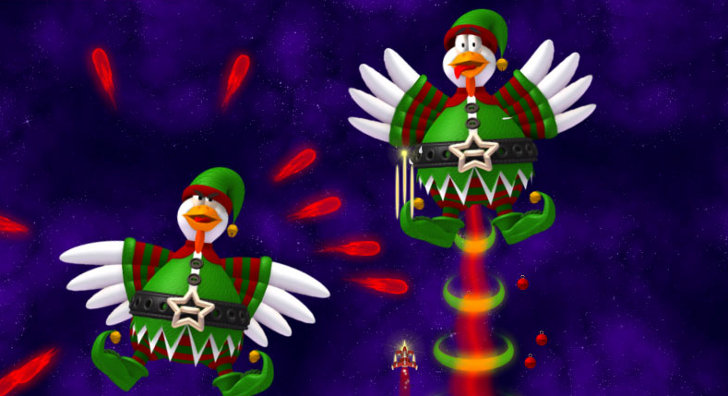 Enjoy Chicken Invaders 4 Christmas Version