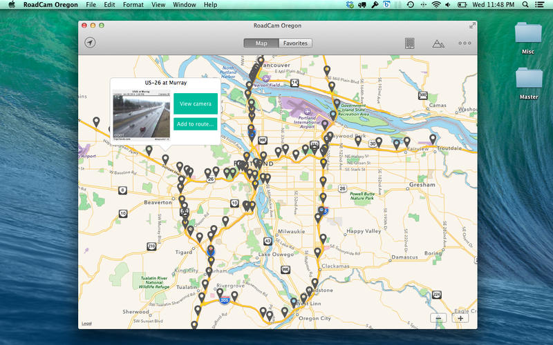 RoadCam Oregon a New Mac App