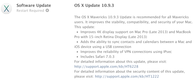 Mac OS X v10.9.3